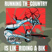 Running The Country Is Like Riding A Bike Merry 4th Of July Biden Falling Legacy Tie Dye Trucker Hat