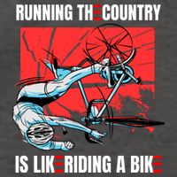 Running The Country Is Like Riding A Bike Merry 4th Of July Biden Falling Vector Backpack