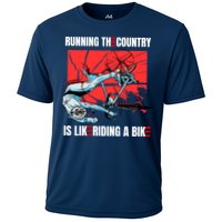Running The Country Is Like Riding A Bike Merry 4th Of July Biden Falling Performance Shirt