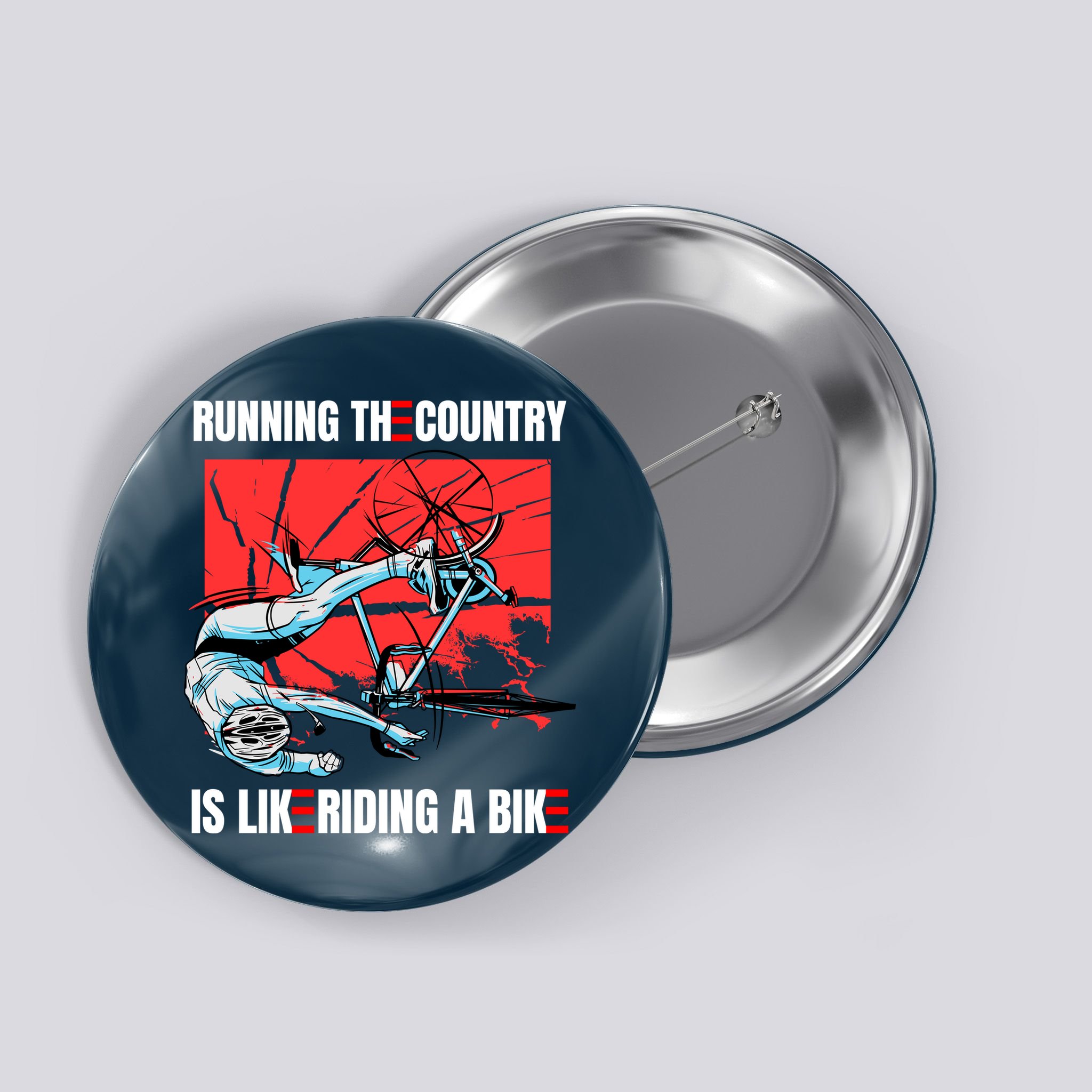 Running The Country Is Like Riding A Bike Merry 4th Of July Biden Falling Button