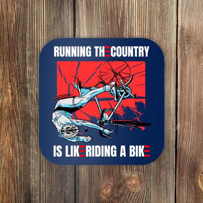 Running The Country Is Like Riding A Bike Merry 4th Of July Biden Falling Coaster