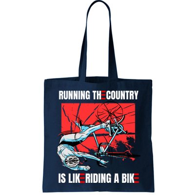 Running The Country Is Like Riding A Bike Merry 4th Of July Biden Falling Bag