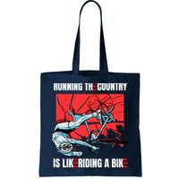 Running The Country Is Like Riding A Bike Merry 4th Of July Biden Falling Bag