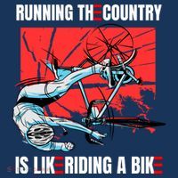 Running The Country Is Like Riding A Bike Merry 4th Of July Biden Falling Zip Tote Bag