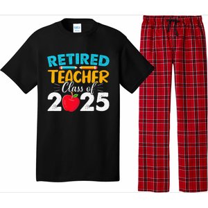 Retired Teacher Class Of 2025 Teacher Retirement 2025 Pajama Set