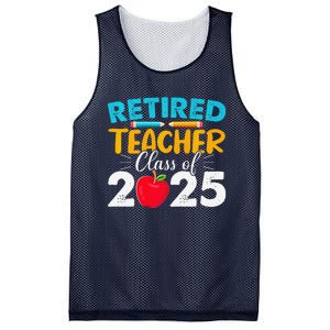 Retired Teacher Class Of 2025 Teacher Retirement 2025 Mesh Reversible Basketball Jersey Tank