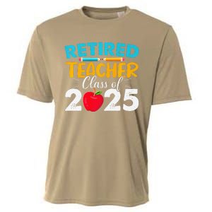 Retired Teacher Class Of 2025 Teacher Retirement 2025 Cooling Performance Crew T-Shirt