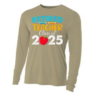 Retired Teacher Class Of 2025 Teacher Retirement 2025 Cooling Performance Long Sleeve Crew