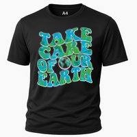 Retro Take Care Of Our Earth Celebrate Earth Day Performance Shirt