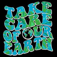 Retro Take Care Of Our Earth Celebrate Earth Day Impact Tech Backpack