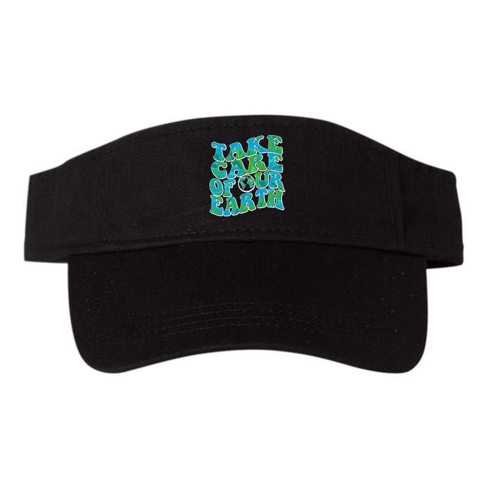 Retro Take Care Of Our Earth Celebrate Earth Day Visor