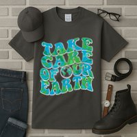 Retro Take Care Of Our Earth Celebrate Earth Day Tall T-Shirt