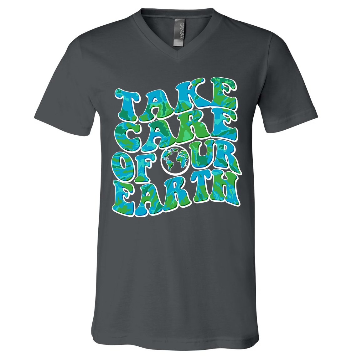 Retro Take Care Of Our Earth Celebrate Earth Day V-Neck T-Shirt