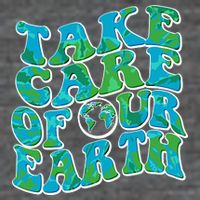 Retro Take Care Of Our Earth Celebrate Earth Day Flatbill Hat