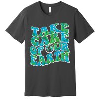 Retro Take Care Of Our Earth Celebrate Earth Day Premium T-Shirt
