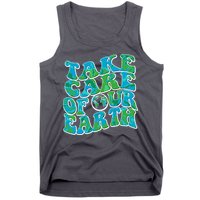 Retro Take Care Of Our Earth Celebrate Earth Day Tank Top