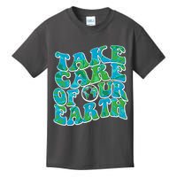 Retro Take Care Of Our Earth Celebrate Earth Day Kids T-Shirt