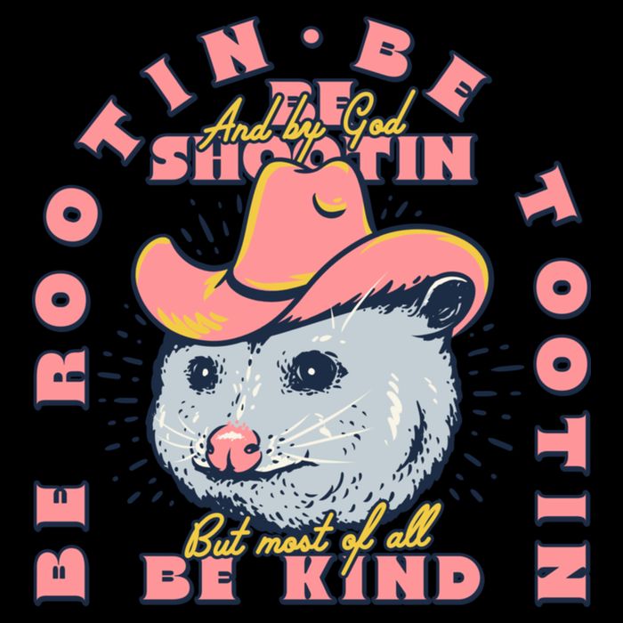 Rootin Tootin Cowboy Advice | Poss Possum Opossum Zip Tote Bag