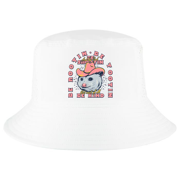 Rootin Tootin Cowboy Advice | Poss Possum Opossum Cool Comfort Performance Bucket Hat