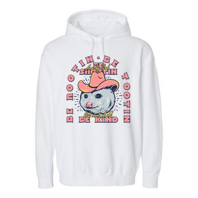 Rootin Tootin Cowboy Advice | Poss Possum Opossum Garment-Dyed Fleece Hoodie