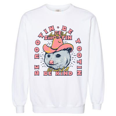 Rootin Tootin Cowboy Advice | Poss Possum Opossum Garment-Dyed Sweatshirt