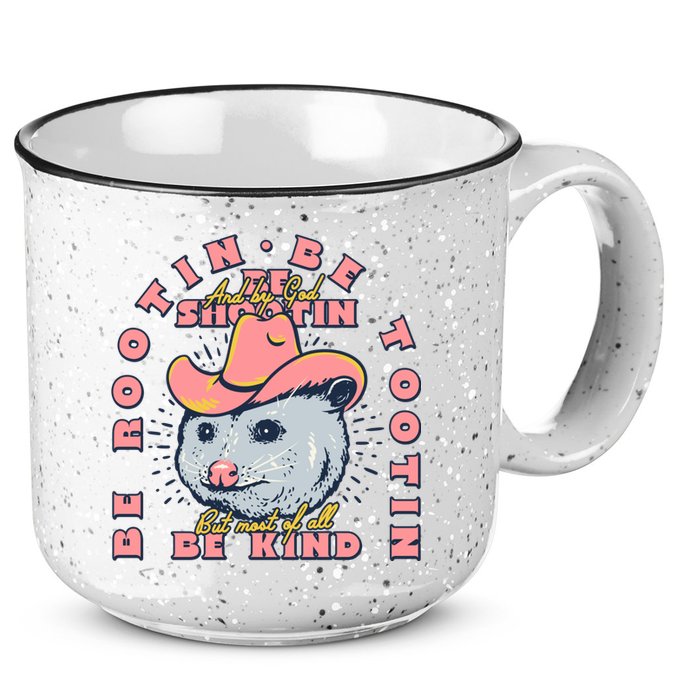 Rootin Tootin Cowboy Advice | Poss Possum Opossum 15oz Campfire Ceramic Mug