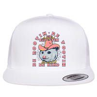 Rootin Tootin Cowboy Advice | Poss Possum Opossum Flat Bill Trucker Hat