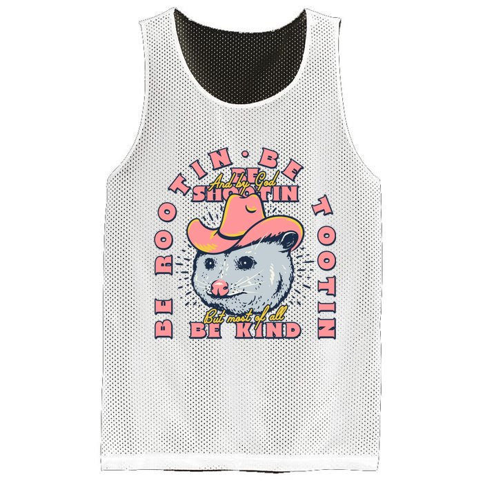 Rootin Tootin Cowboy Advice | Poss Possum Opossum Mesh Reversible Basketball Jersey Tank