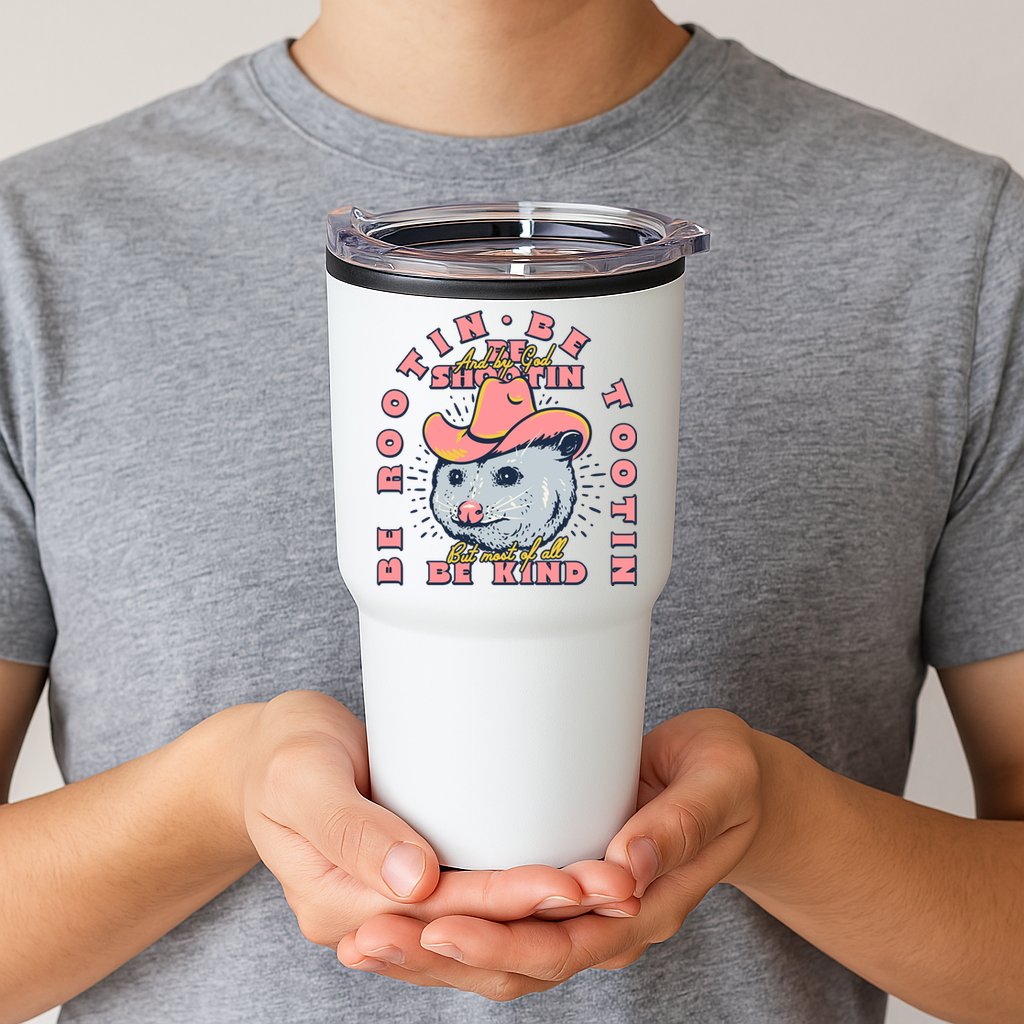 Rootin Tootin Cowboy Advice | Poss Possum Opossum Tumbler