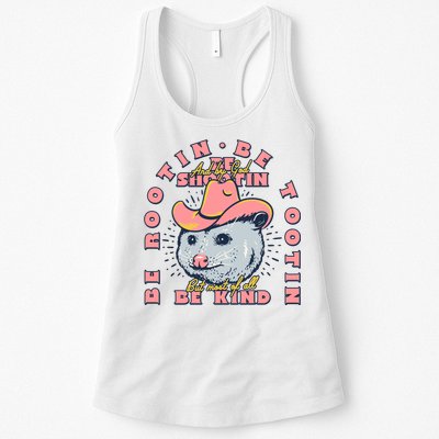 Rootin Tootin Cowboy Advice | Poss Possum Opossum Womens Tank Top