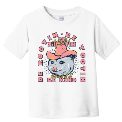 Rootin Tootin Cowboy Advice | Poss Possum Opossum Toddler T-Shirt