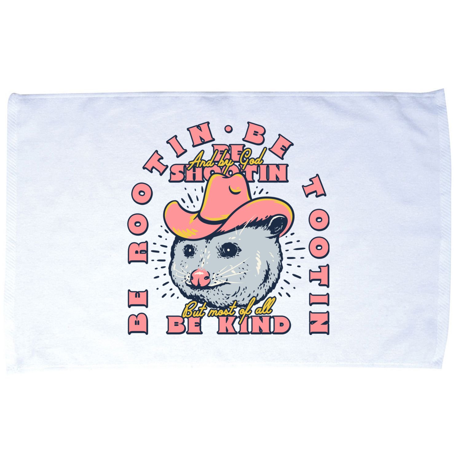 Rootin Tootin Cowboy Advice | Poss Possum Opossum Microfiber Hand Towel