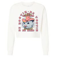 Rootin Tootin Cowboy Advice | Poss Possum Opossum Cropped Pullover Crew