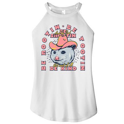Rootin Tootin Cowboy Advice | Poss Possum Opossum Women's Perfect Tri Rocker Tank