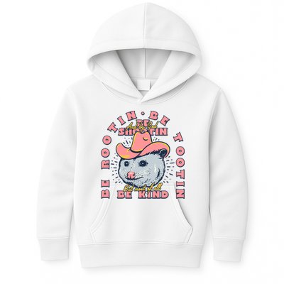 Rootin Tootin Cowboy Advice | Poss Possum Opossum Kids Hoodie