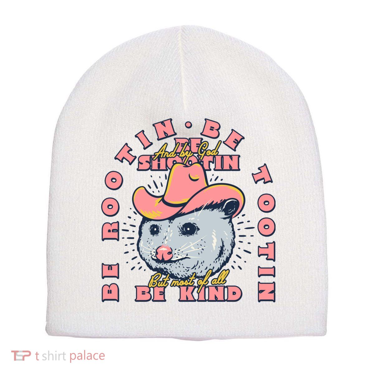 Rootin Tootin Cowboy Advice | Poss Possum Opossum Short Acrylic Beanie