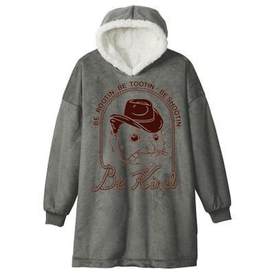 Rootin Tootin Cowboy Advice | Poss Possum Opossum Hooded Wearable Blanket