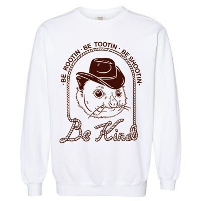 Rootin Tootin Cowboy Advice | Poss Possum Opossum Garment-Dyed Sweatshirt
