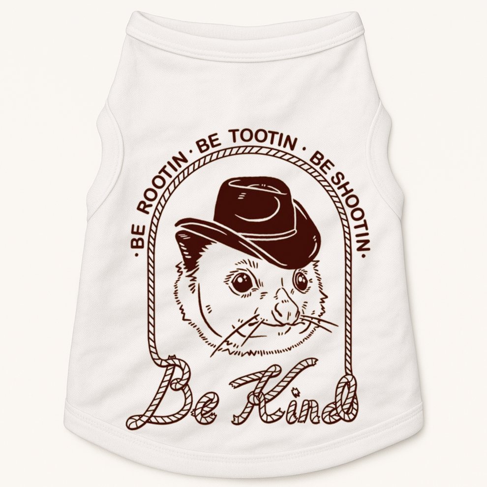 Rootin Tootin Cowboy Advice | Poss Possum Opossum Doggie Tank
