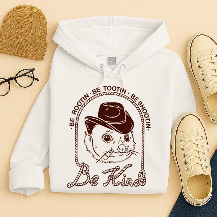 Rootin Tootin Cowboy Advice | Poss Possum Opossum Hoodie