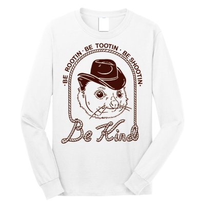 Rootin Tootin Cowboy Advice | Poss Possum Opossum Long Sleeve Shirt
