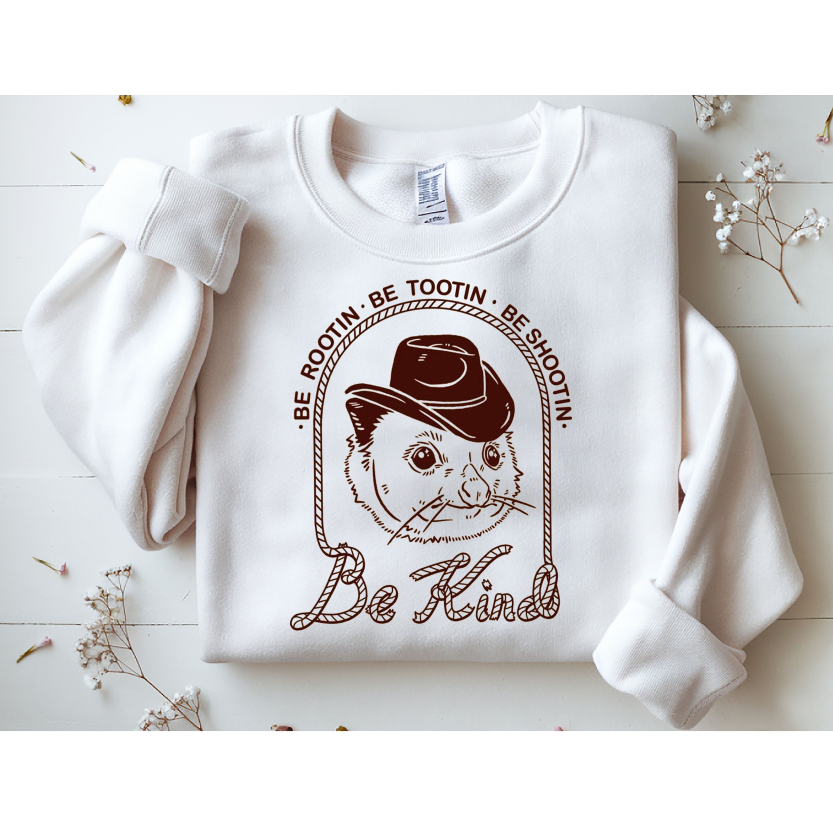 Rootin Tootin Cowboy Advice | Poss Possum Opossum Sweatshirt