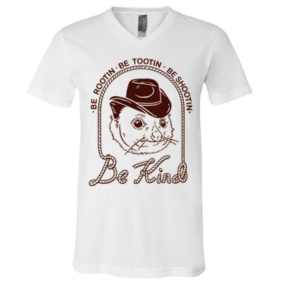 Rootin Tootin Cowboy Advice | Poss Possum Opossum V-Neck T-Shirt