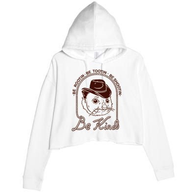 Rootin Tootin Cowboy Advice | Poss Possum Opossum Crop Fleece Hoodie