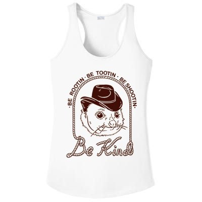 Rootin Tootin Cowboy Advice | Poss Possum Opossum Ladies PosiCharge Competitor Racerback Tank