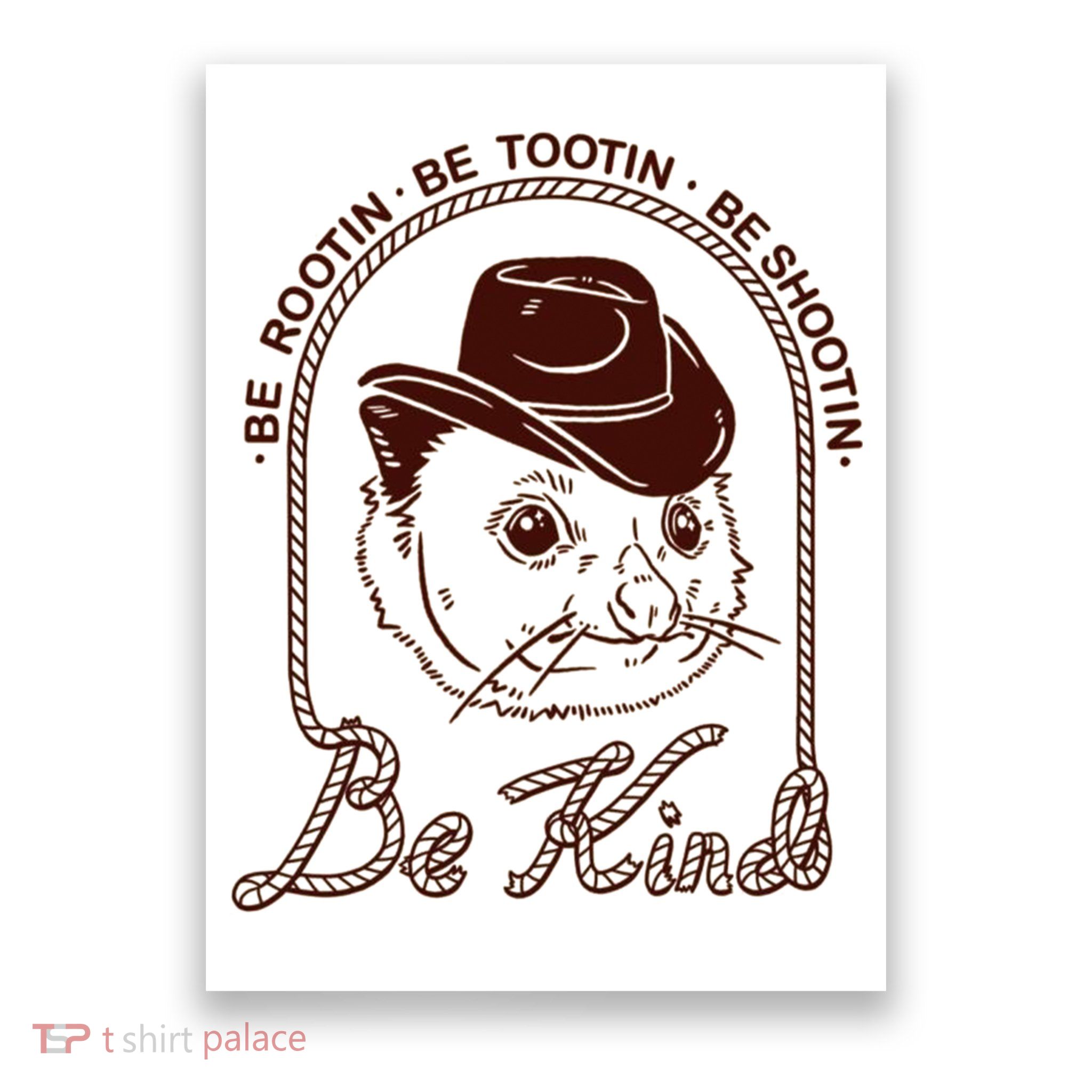 Rootin Tootin Cowboy Advice | Poss Possum Opossum Poster