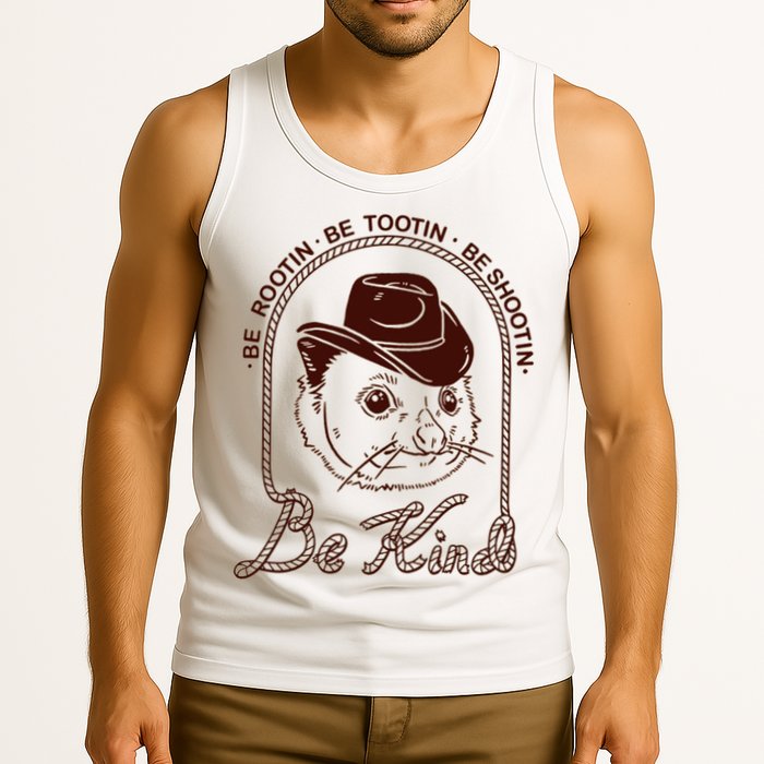 Rootin Tootin Cowboy Advice | Poss Possum Opossum Tank Top
