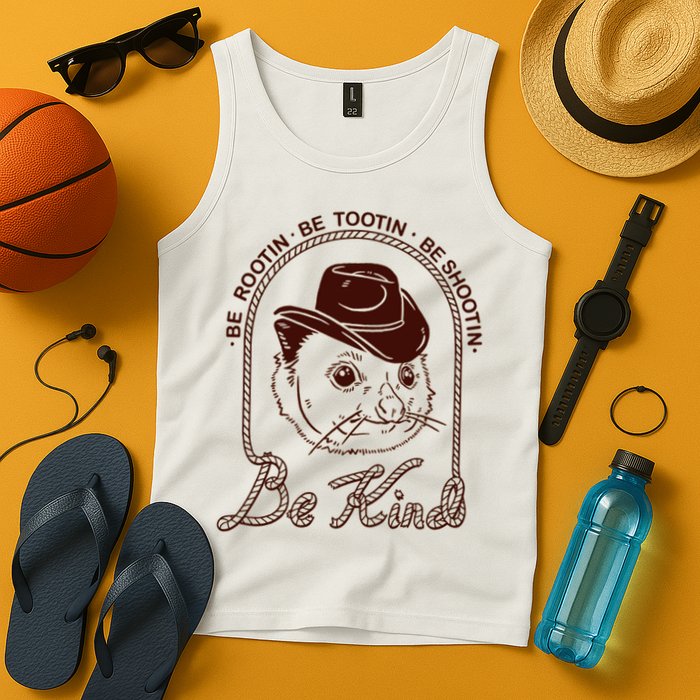 Rootin Tootin Cowboy Advice | Poss Possum Opossum Tank Top