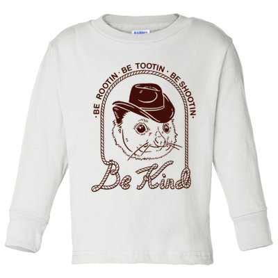 Rootin Tootin Cowboy Advice | Poss Possum Opossum Toddler Long Sleeve Shirt
