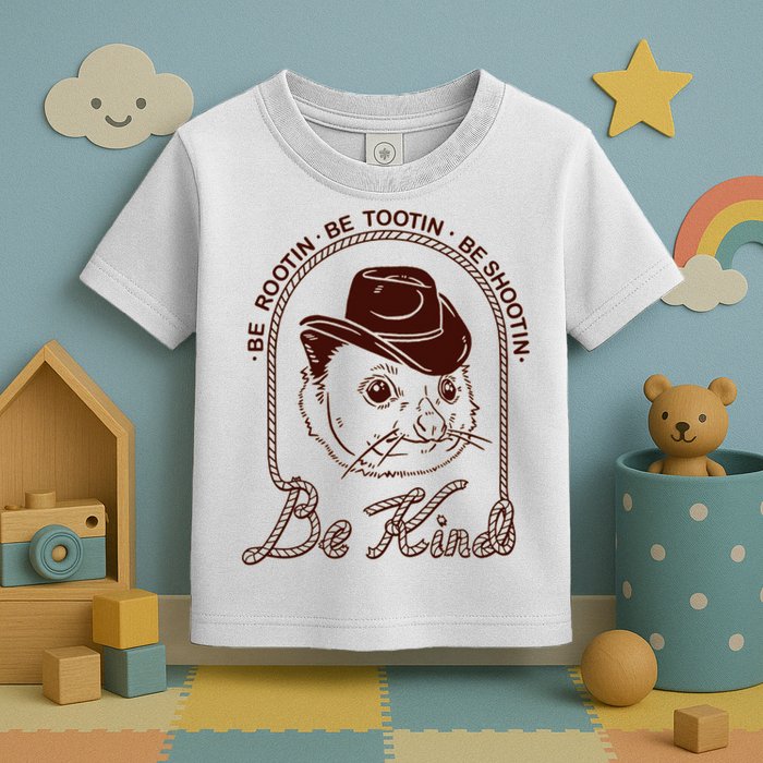 Rootin Tootin Cowboy Advice | Poss Possum Opossum Toddler T-Shirt